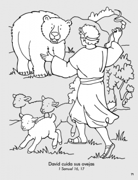 David cuida sus ovejas (1 Samuel 16-17) ¡Dios me ayuda a hacer mis trabajos!