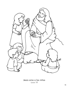 Jesús ama a los niños (Lucas 18). Gracias, Dios, por amarme!