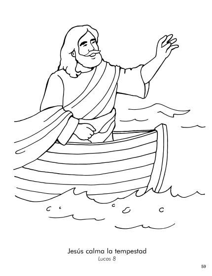 Jesús calma la tempestad (Lucas 8). Dios me ayuda cuando tengo miedo!