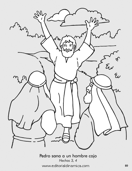 Pedro sana a un hombre cojo – Hechos 3, 4 – Puedo ayudar a que las personas enfermas aprendan sobre Jesús