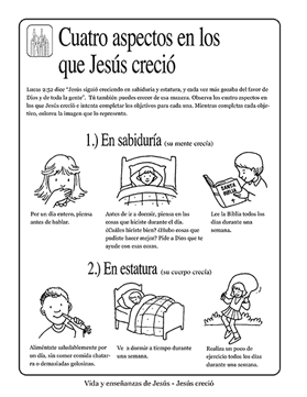 Cuatro aspectos en los que Jesús creció